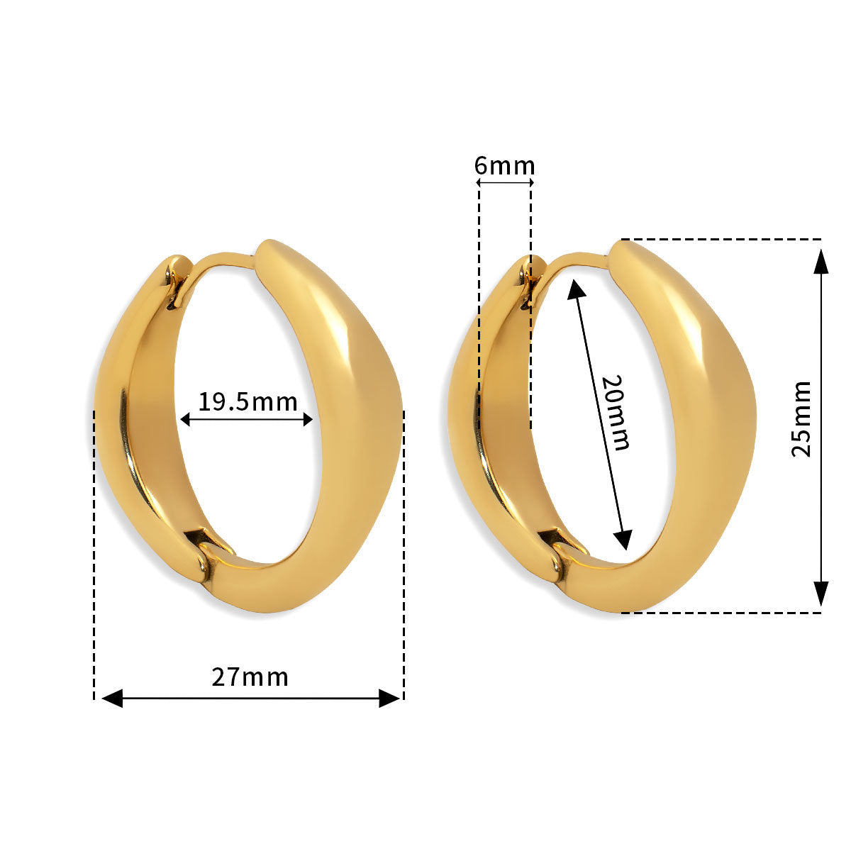 C- ring ear buckle