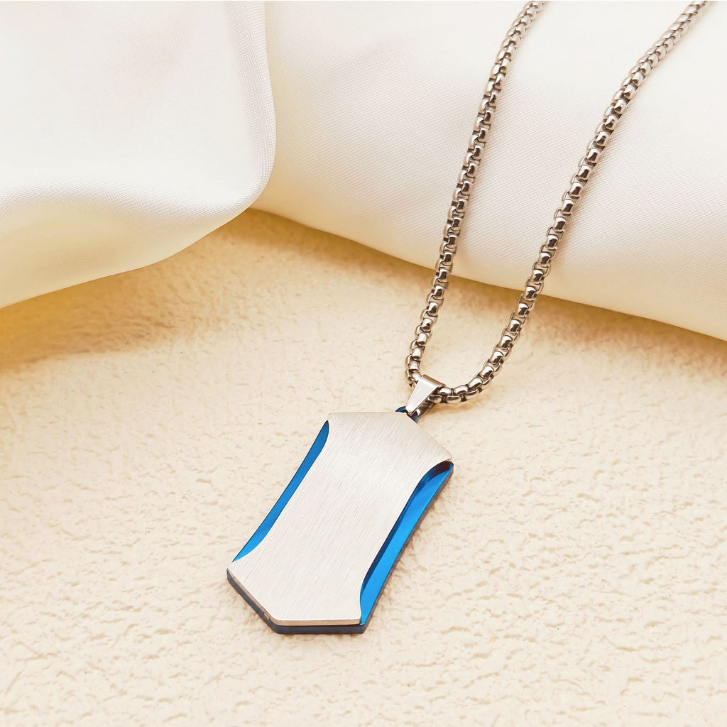 Stainless Steel Geometric Pendant Necklace