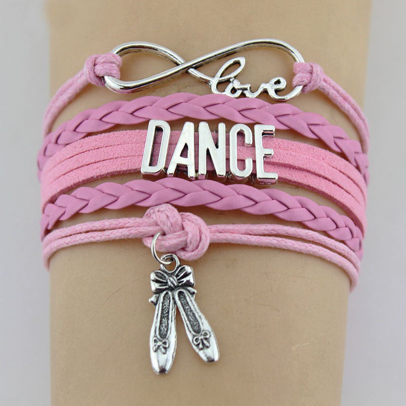 Women Multilayer Leather Rope Woven Bracelet