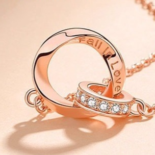 M�bius Ring Sterling Silver Couple Necklace