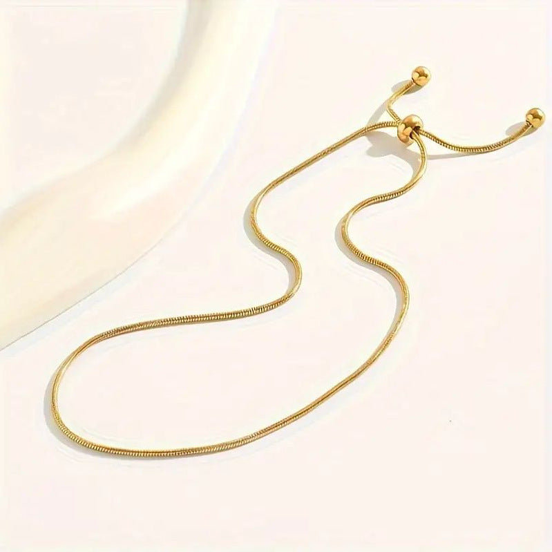 Adjustable Ball Bead Snake Chain Anklet