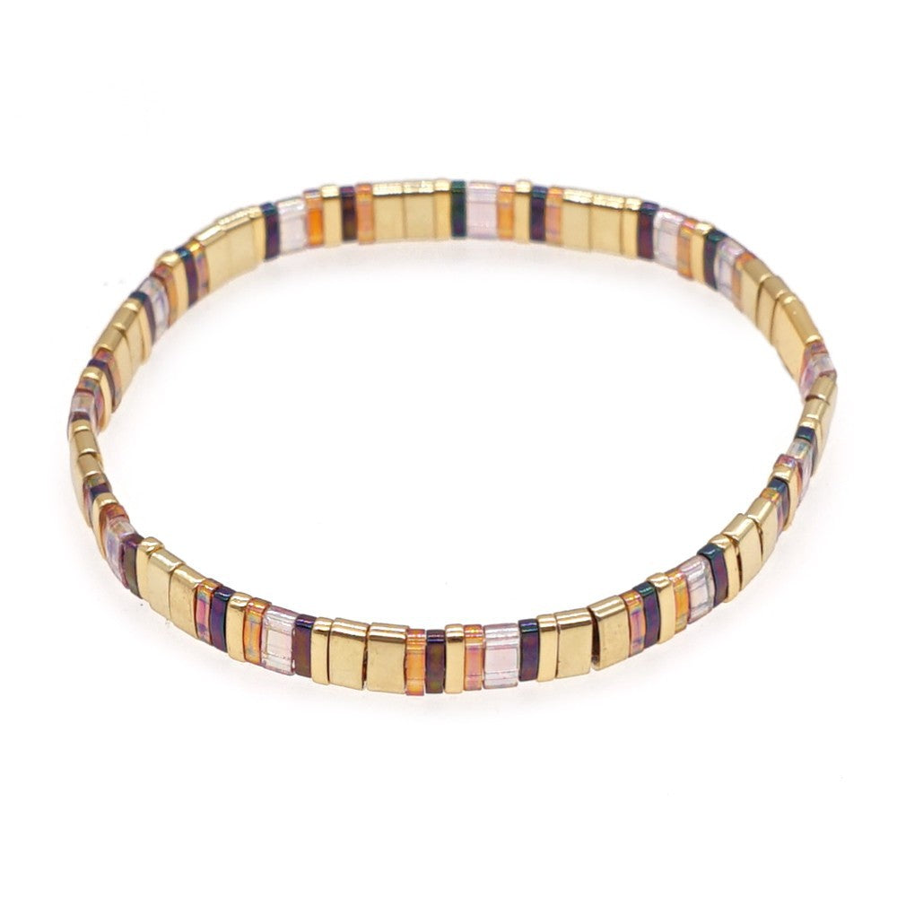 Handwoven Glass Bead Ethnic Bracelet