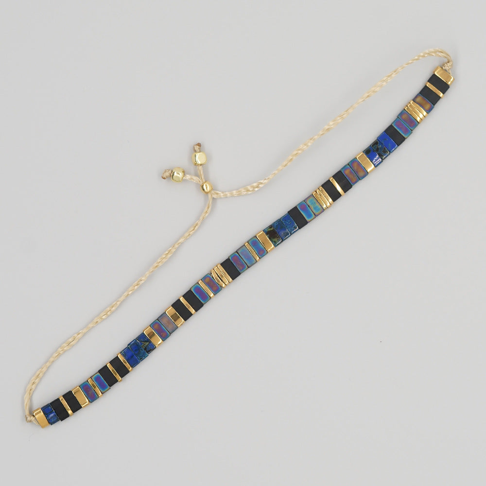 Handwoven Glass Bead Ethnic Bracelet