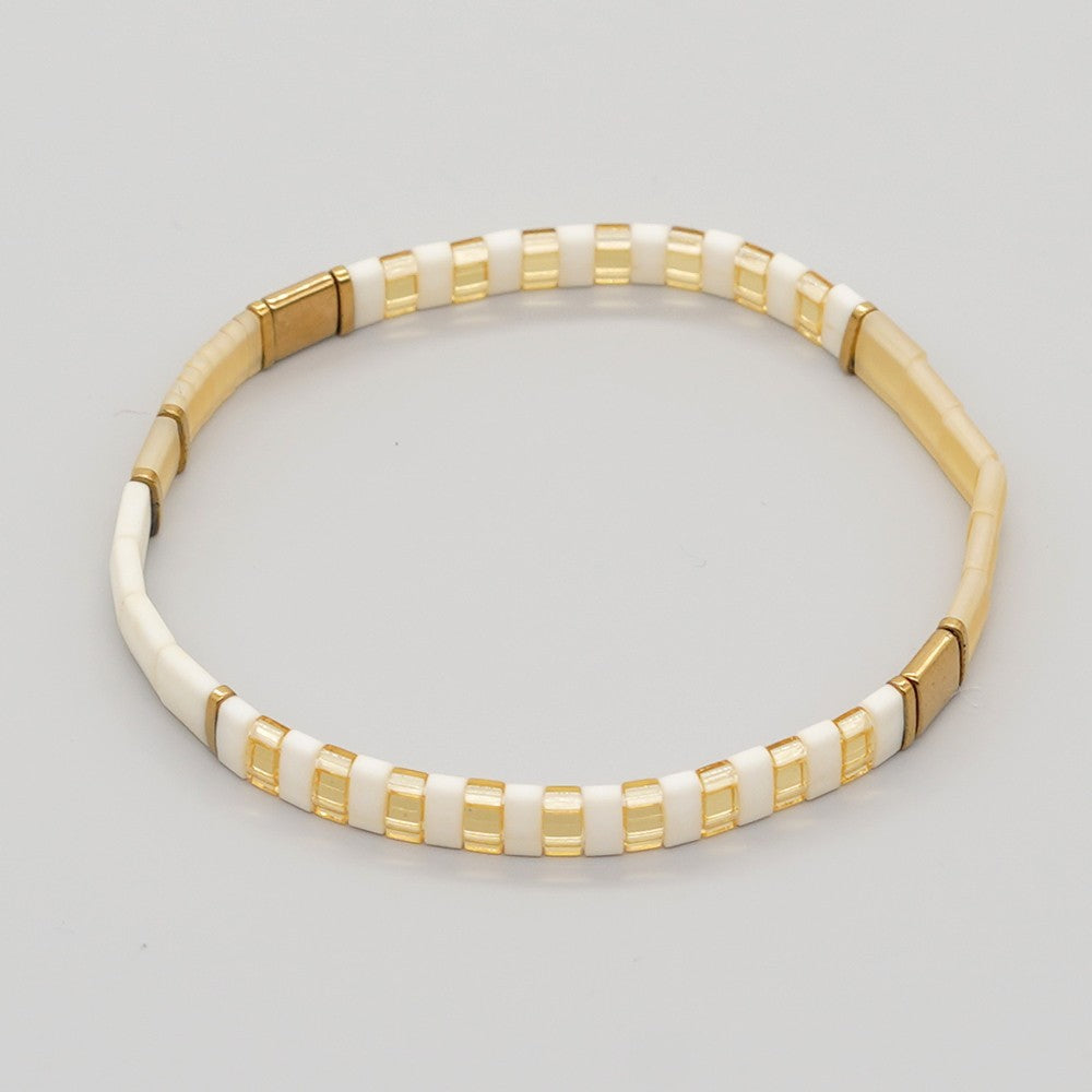 Handwoven Glass Bead Ethnic Bracelet