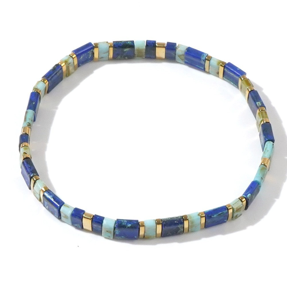 Handwoven Glass Bead Ethnic Bracelet