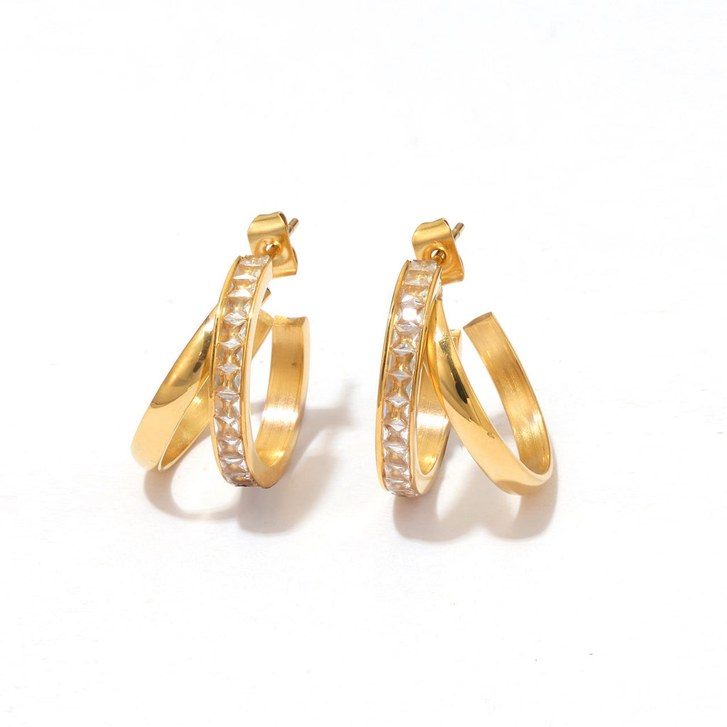 Retro Zircon Elegant Earrings