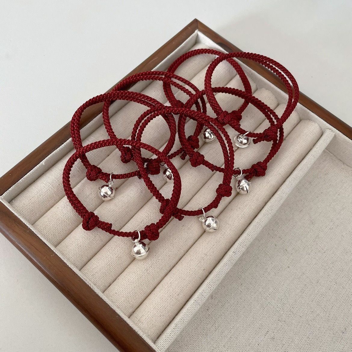 Braided Rope Bell Bracelet