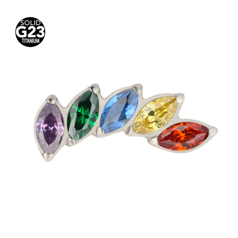 Five-Piece Stud Earrings