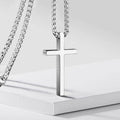 Titanium Steel Cross Pendant Necklace