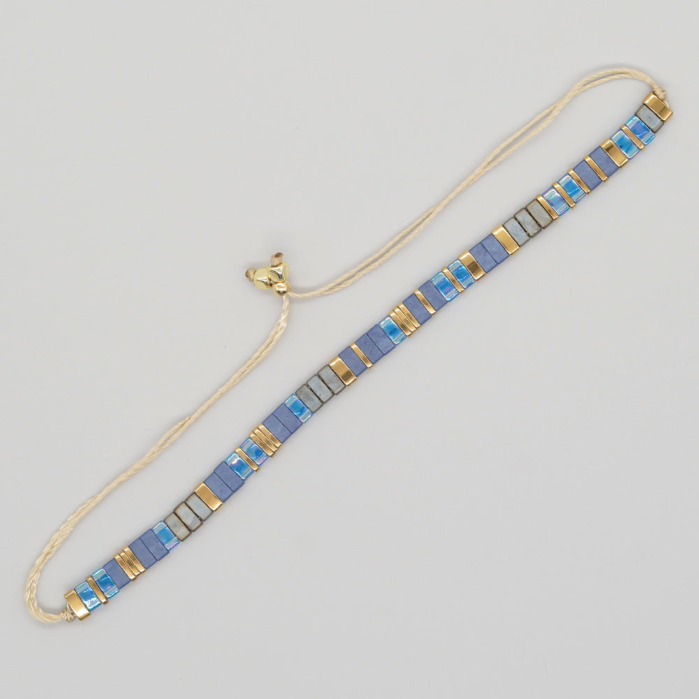 Handwoven Glass Bead Ethnic Bracelet