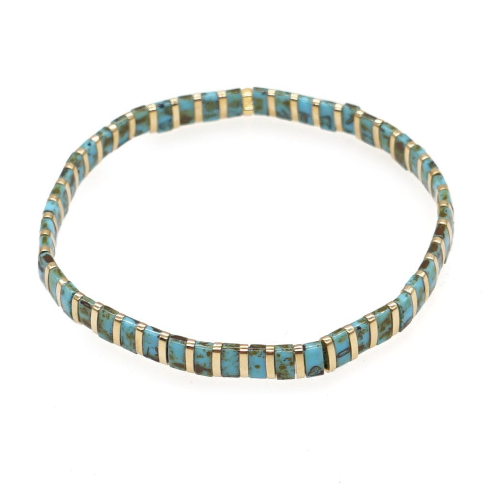 Handwoven Glass Bead Ethnic Bracelet