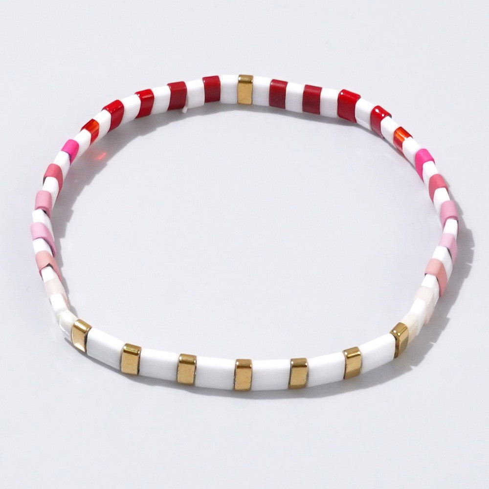 Handwoven Glass Bead Ethnic Bracelet