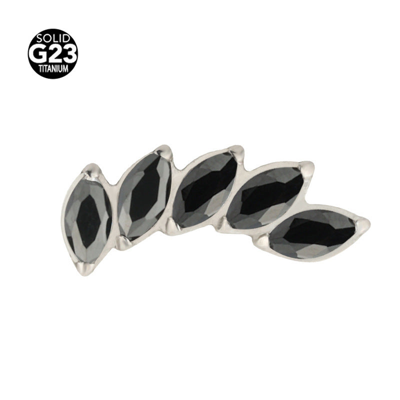 Five-Piece Stud Earrings