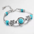 Retro Turquoise Butterfly Bracelet