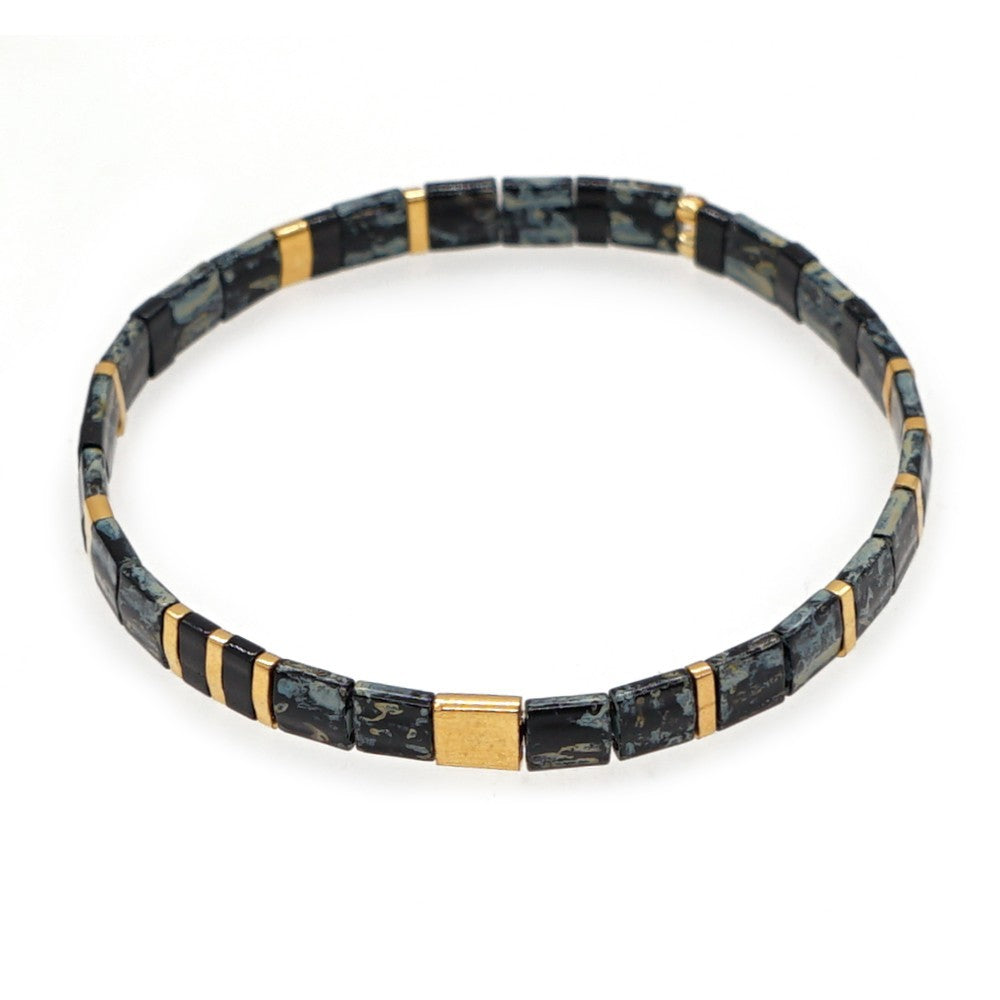 Handwoven Glass Bead Ethnic Bracelet