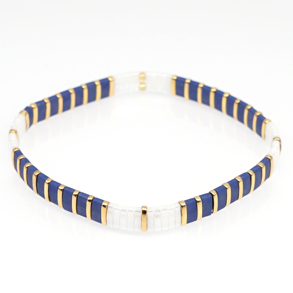 Handwoven Glass Bead Ethnic Bracelet