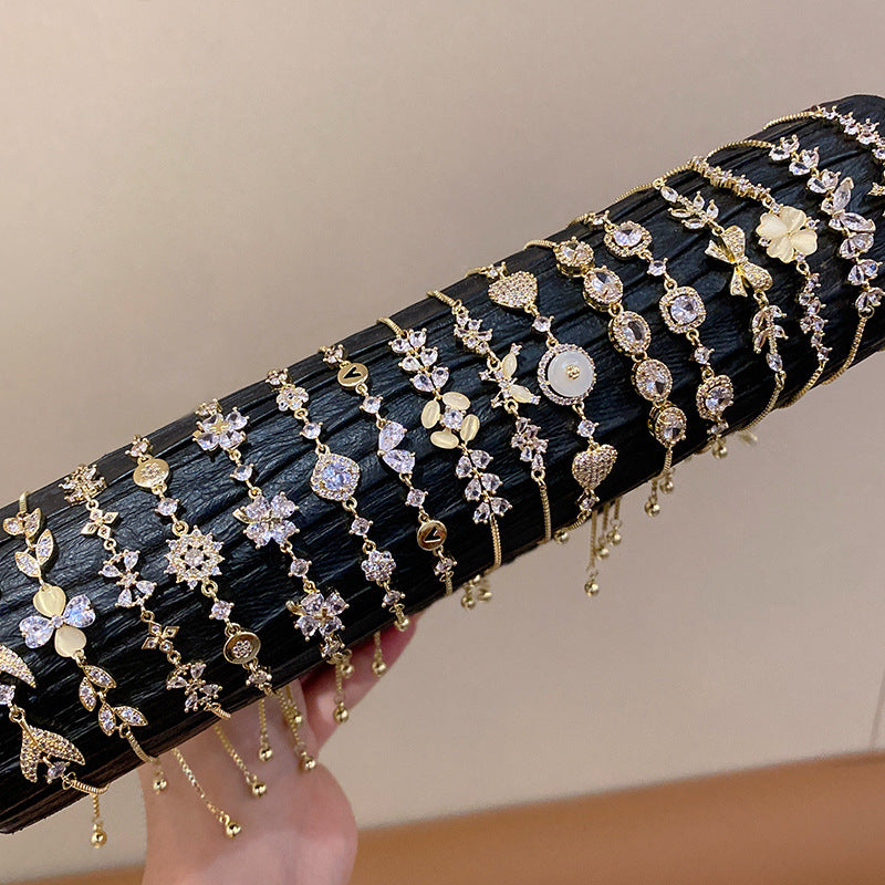 Zircon Pearl Bracelet