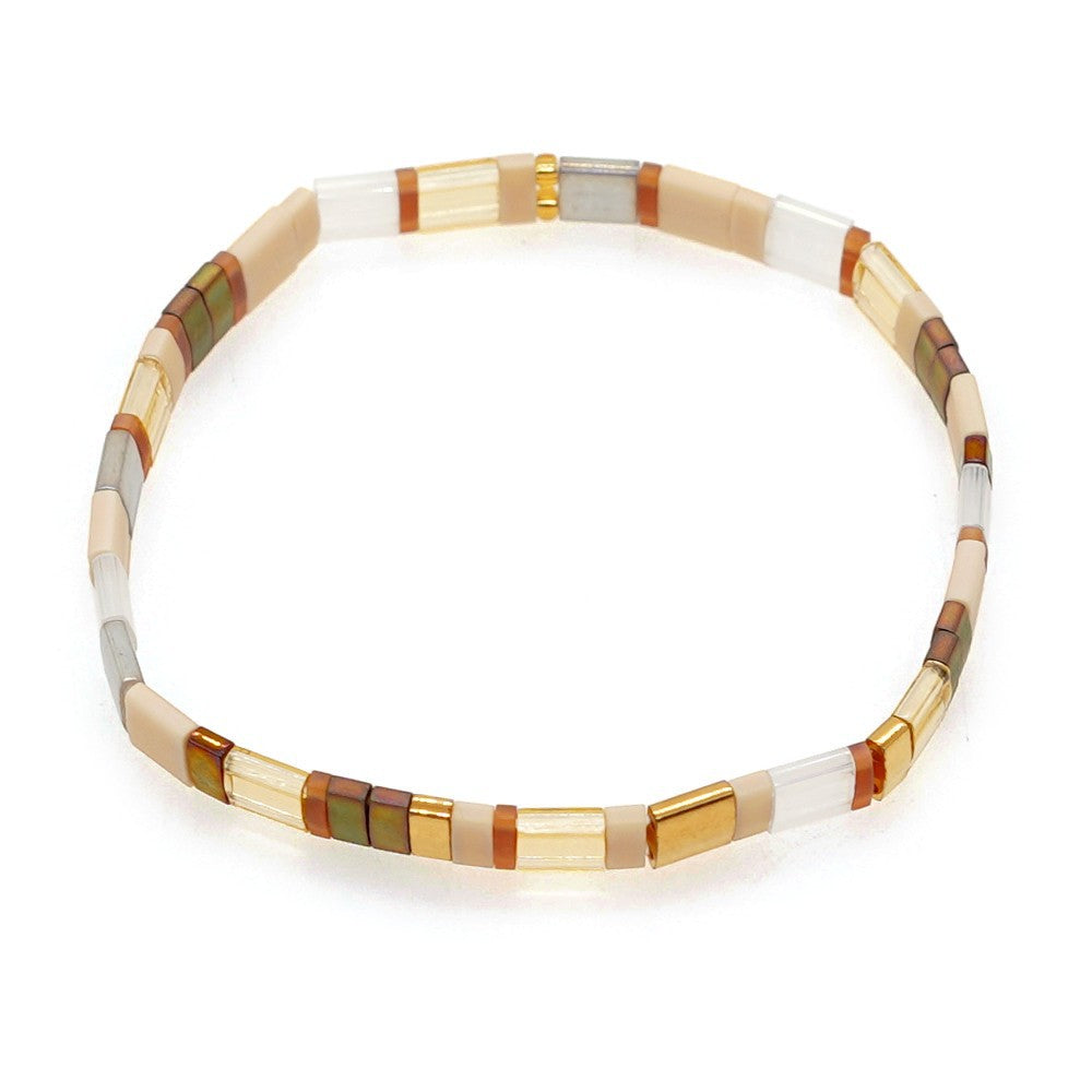 Handwoven Glass Bead Ethnic Bracelet
