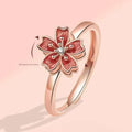 Floral Adjustable Spinning Ring
