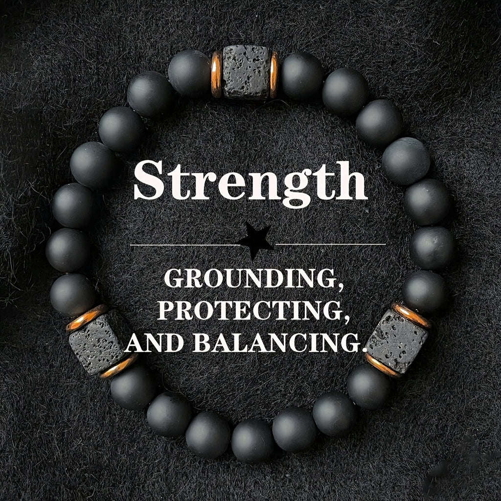 men's stone bracelet