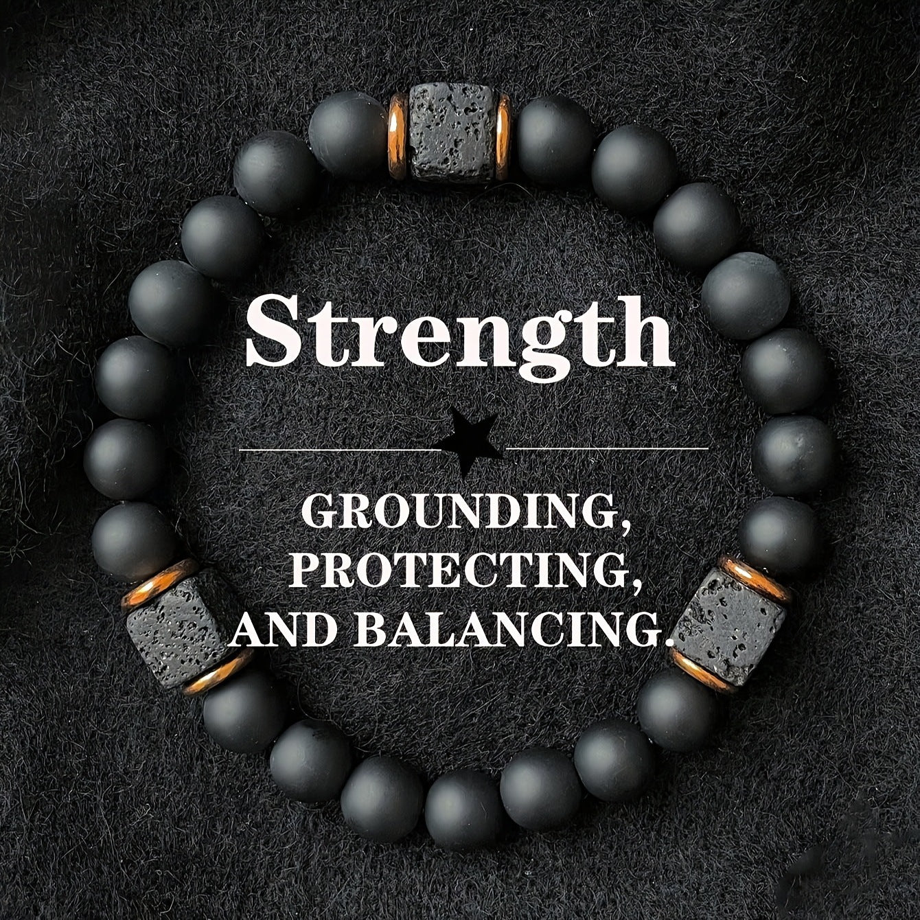 men's stone bracelet