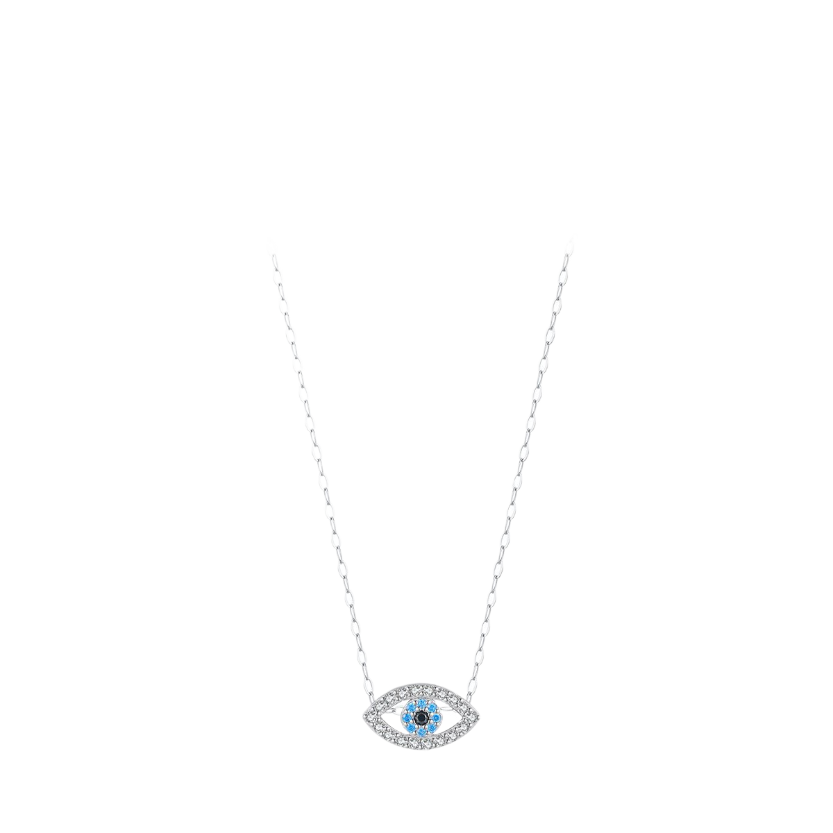 Modian S925 sterling silver micro-inlaid Devil's Eye necklace