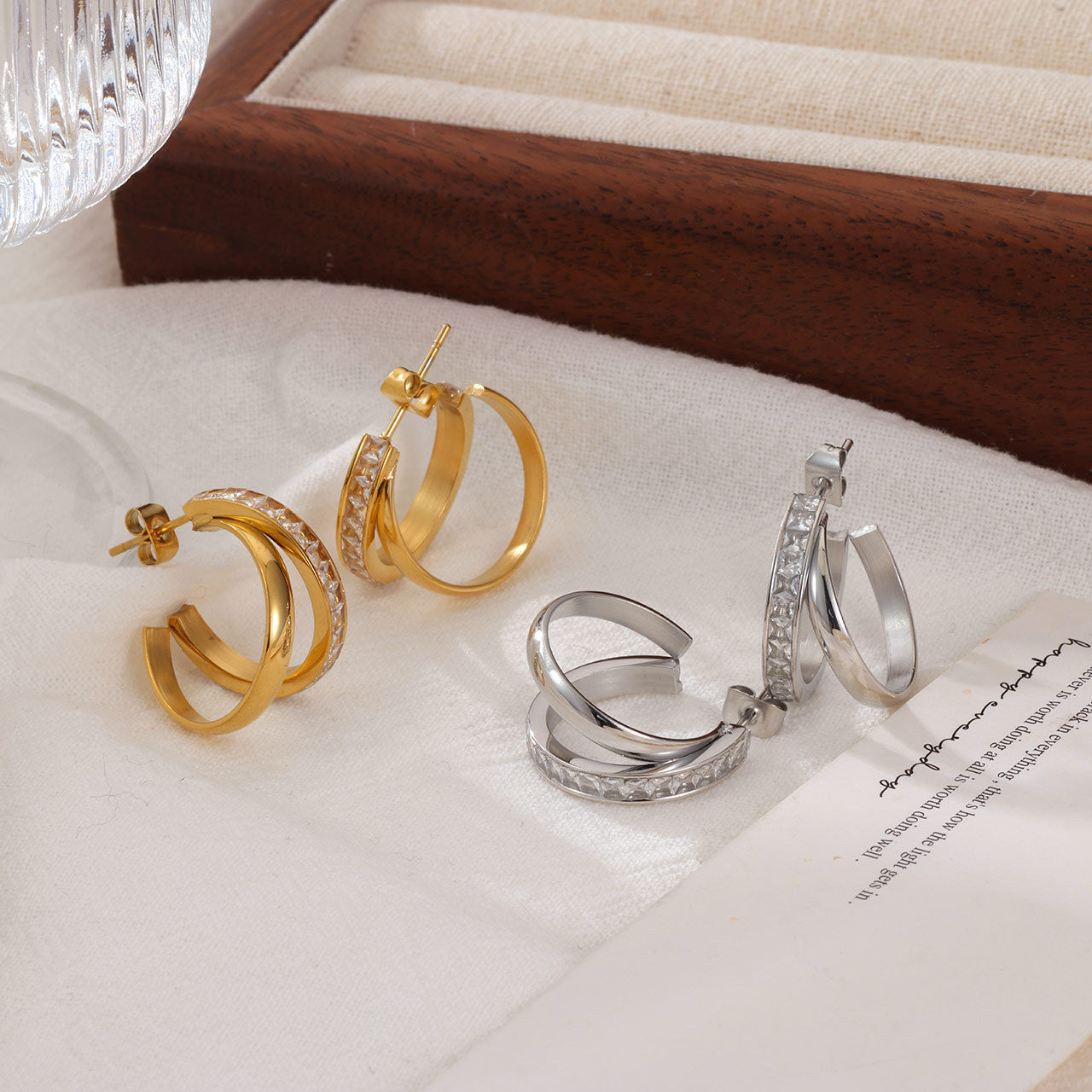 Retro Zircon Elegant Earrings