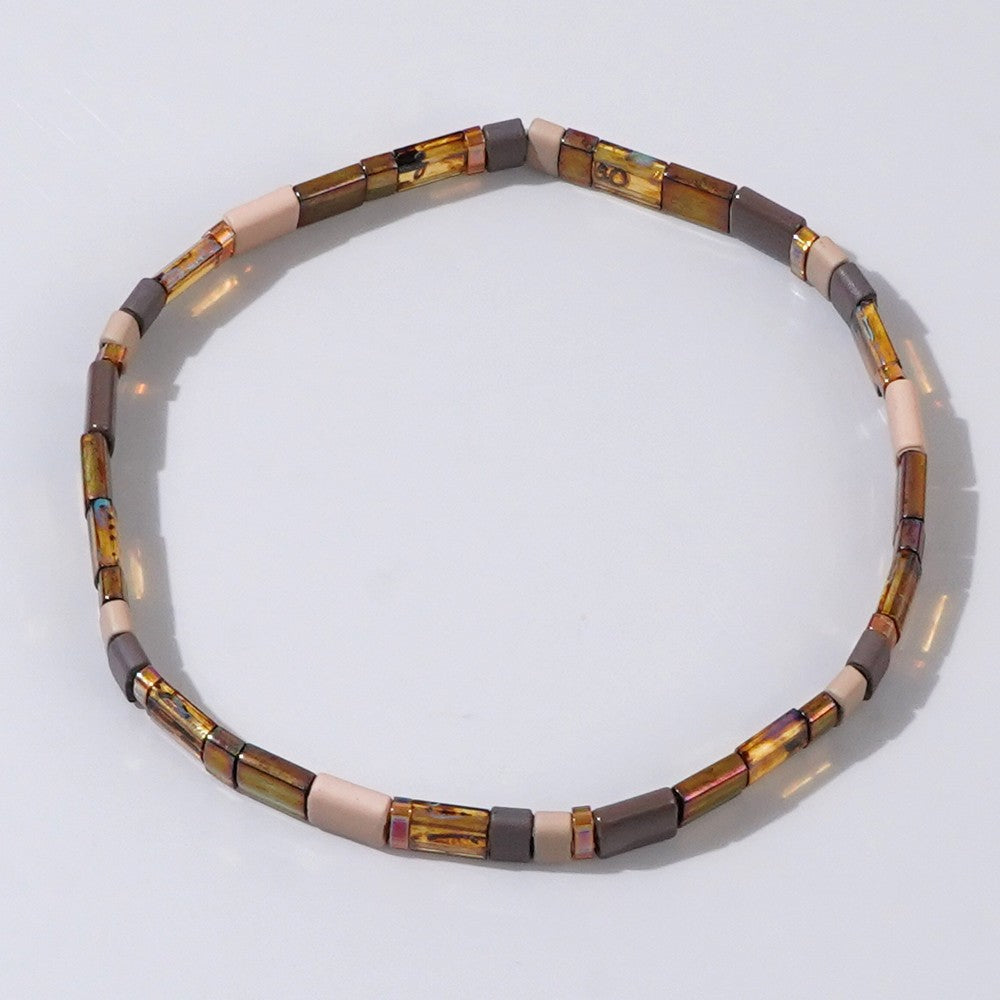 Handwoven Glass Bead Ethnic Bracelet