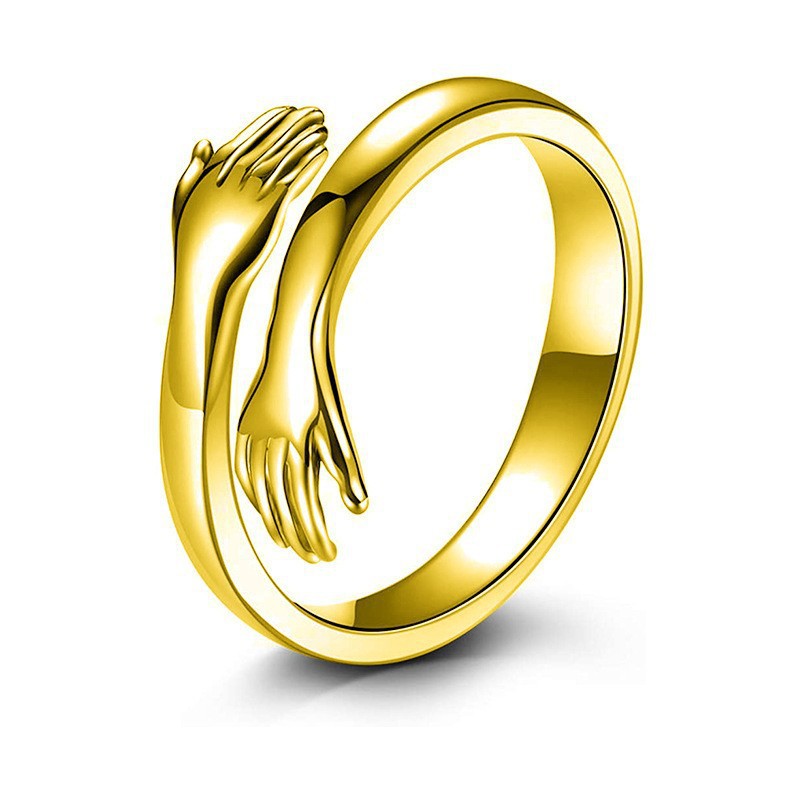 Adjustable Love Hug Couple Fashion Ring