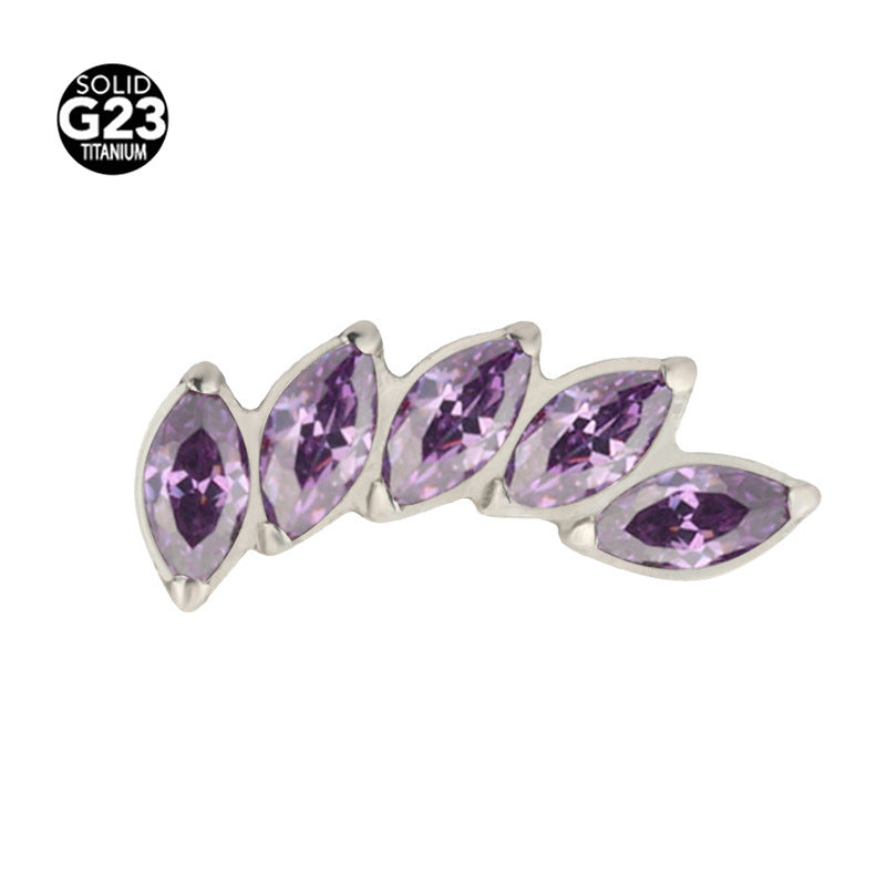 Five-Piece Stud Earrings