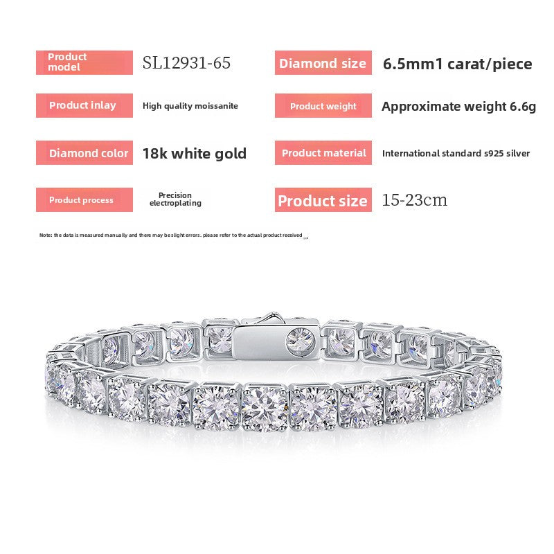 S925 Morganite Tennis Bracelet