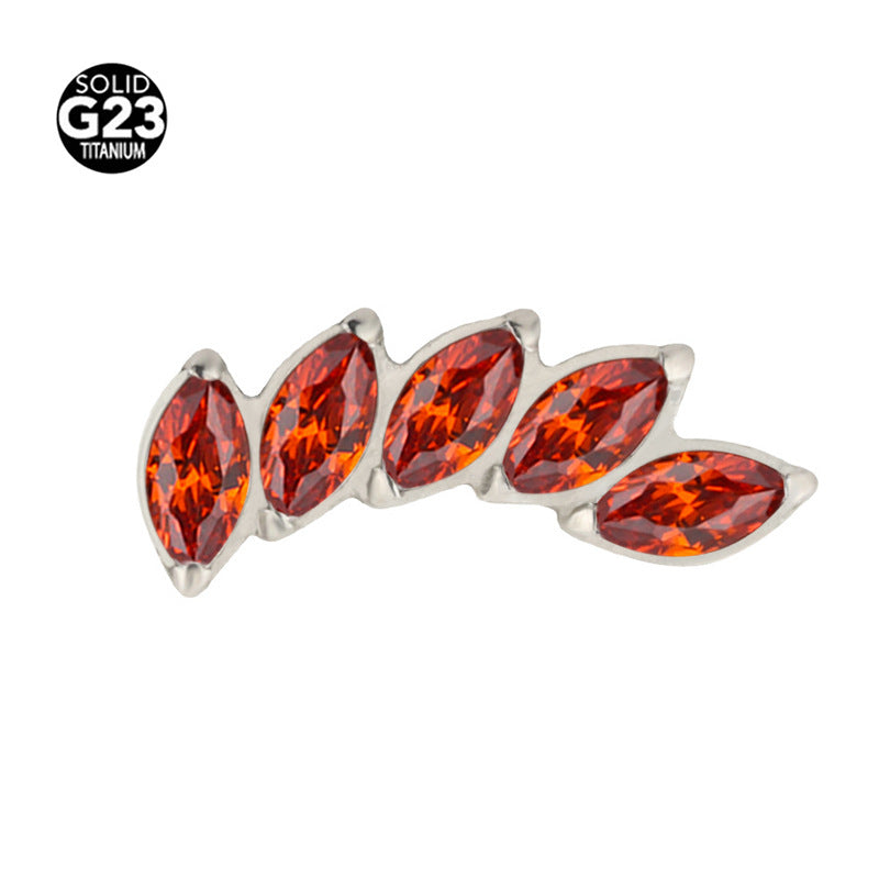Five-Piece Stud Earrings