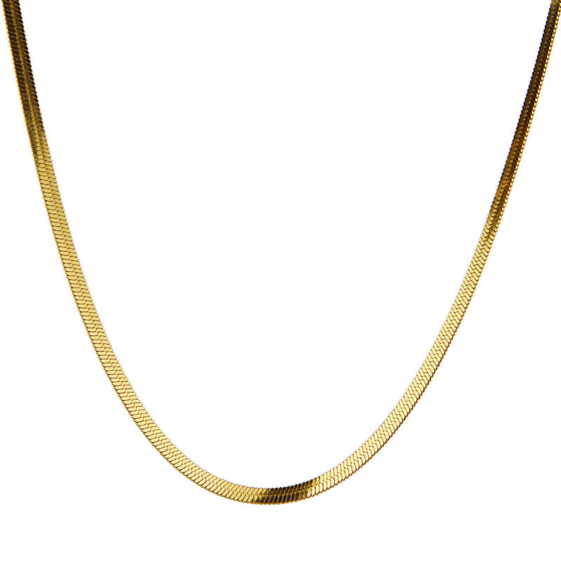 Titanium Steel Snake Bone Chain Necklace