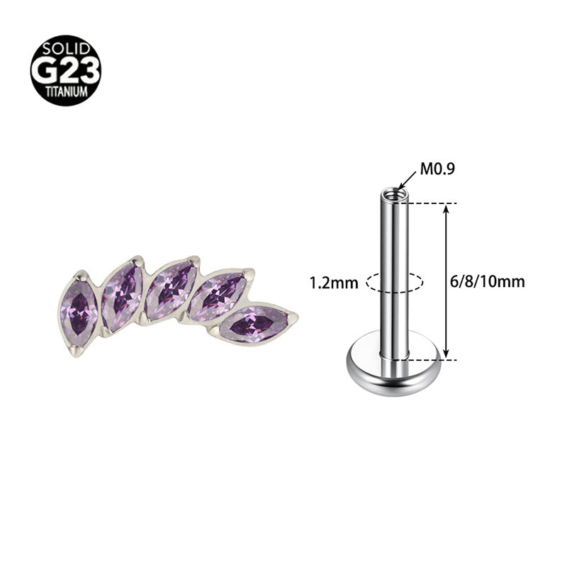 Five-Piece Stud Earrings