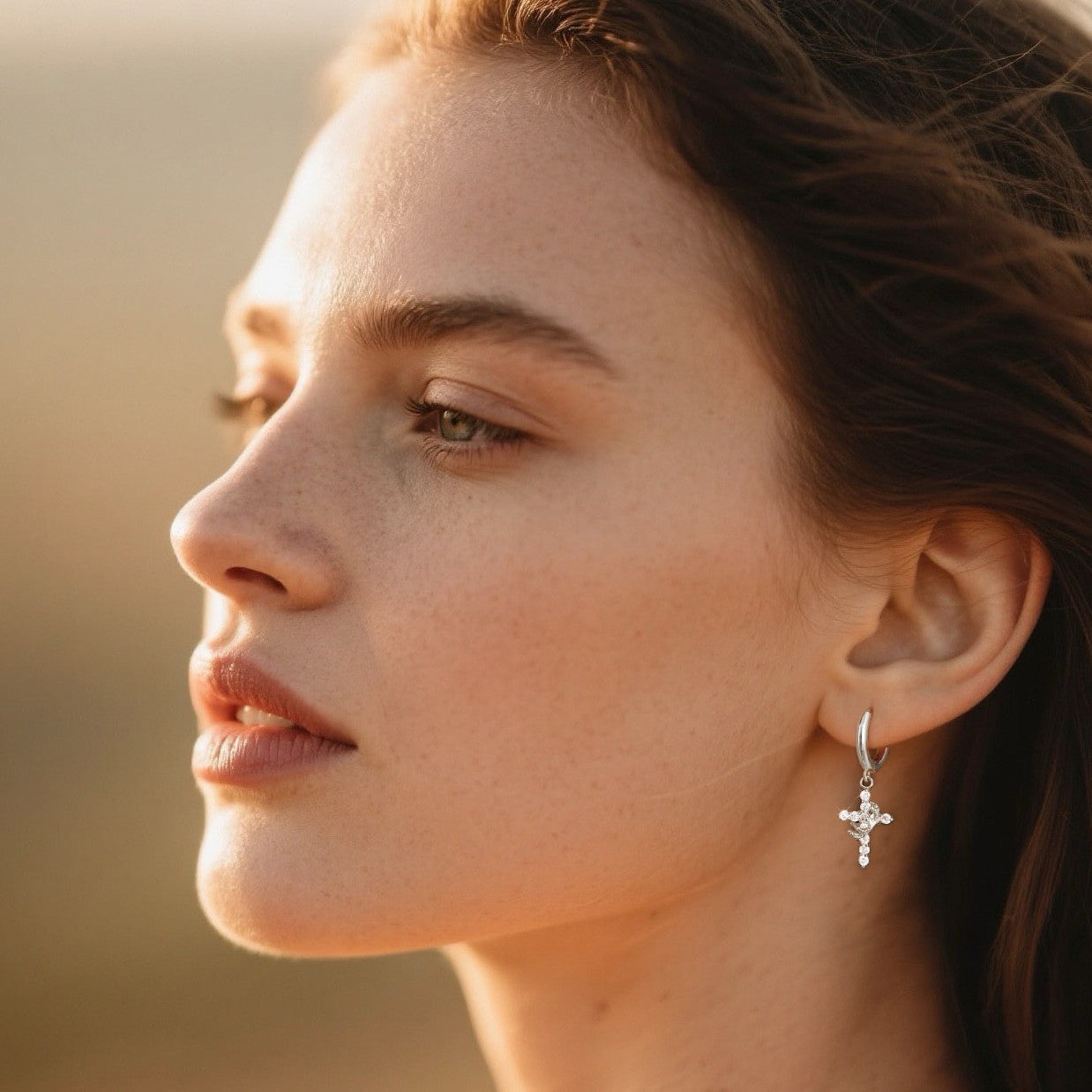 Fashionable Luxury Fully Paved Zircon Earrings