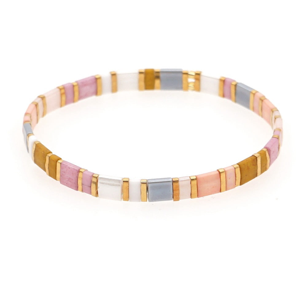 Handwoven Glass Bead Ethnic Bracelet