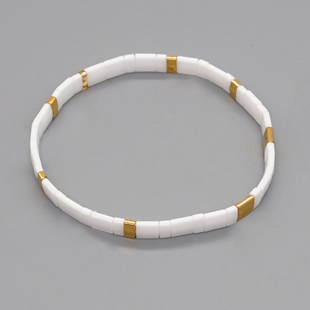 Handwoven Glass Bead Ethnic Bracelet