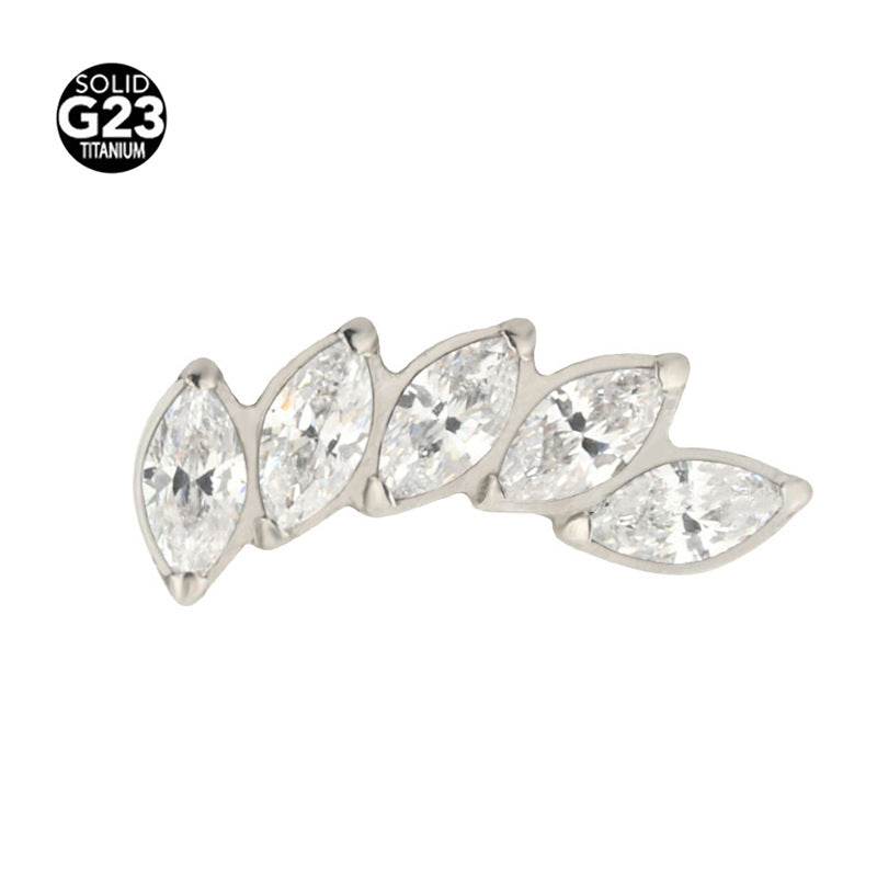 Five-Piece Stud Earrings
