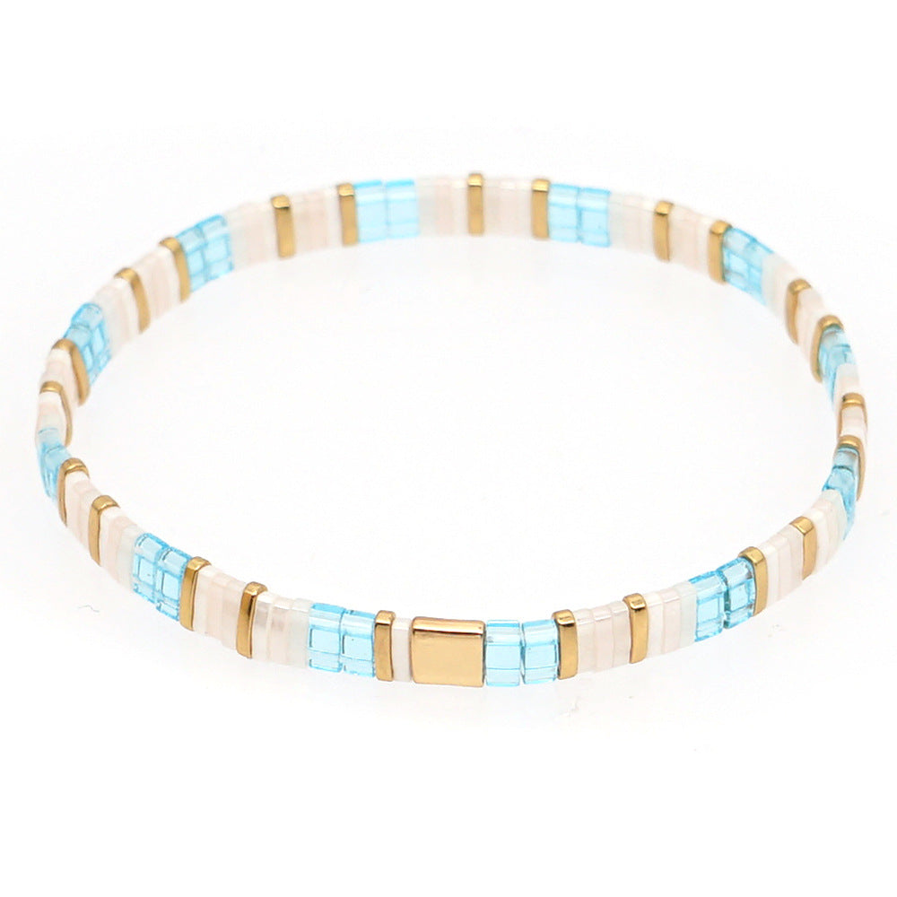 Handwoven Glass Bead Ethnic Bracelet