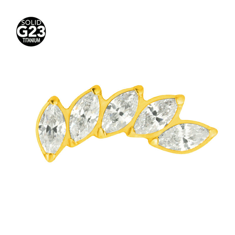 Five-Piece Stud Earrings
