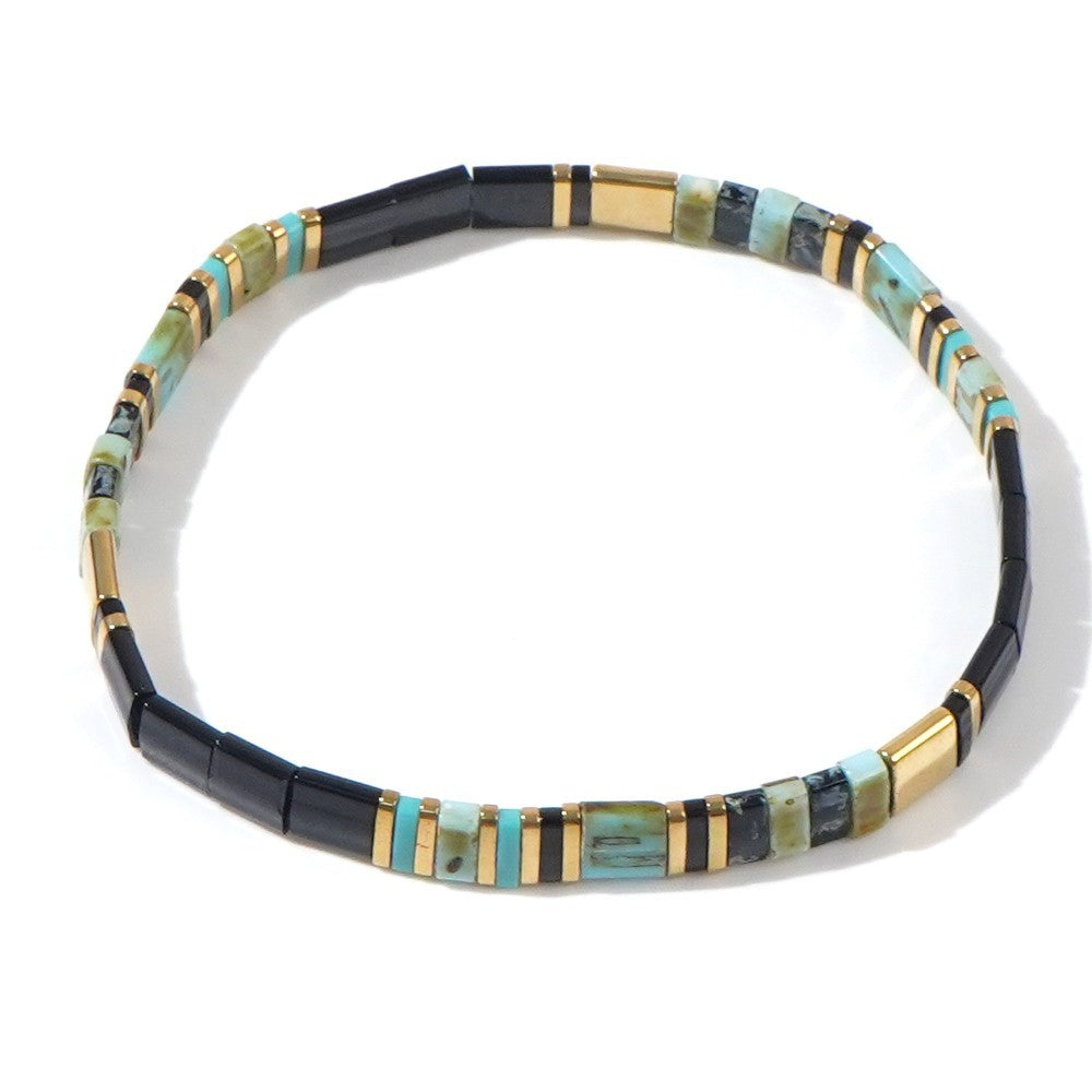 Handwoven Glass Bead Ethnic Bracelet