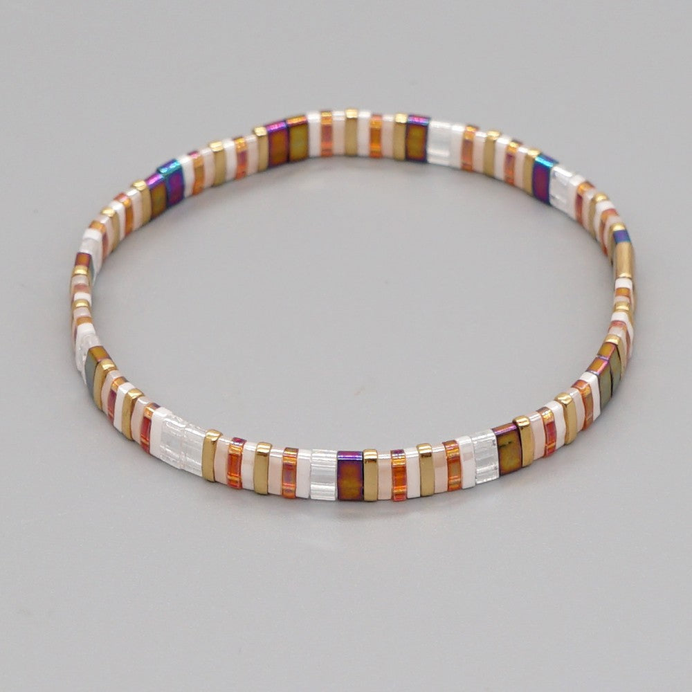 Handwoven Glass Bead Ethnic Bracelet