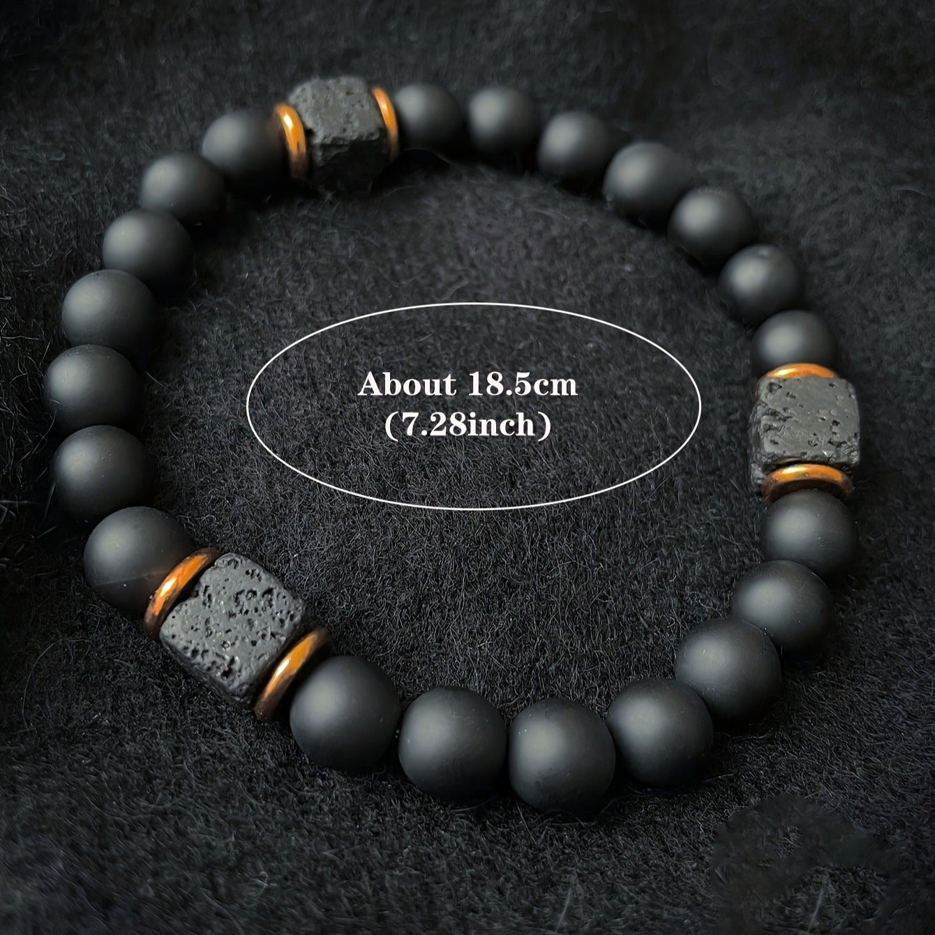 men's stone bracelet