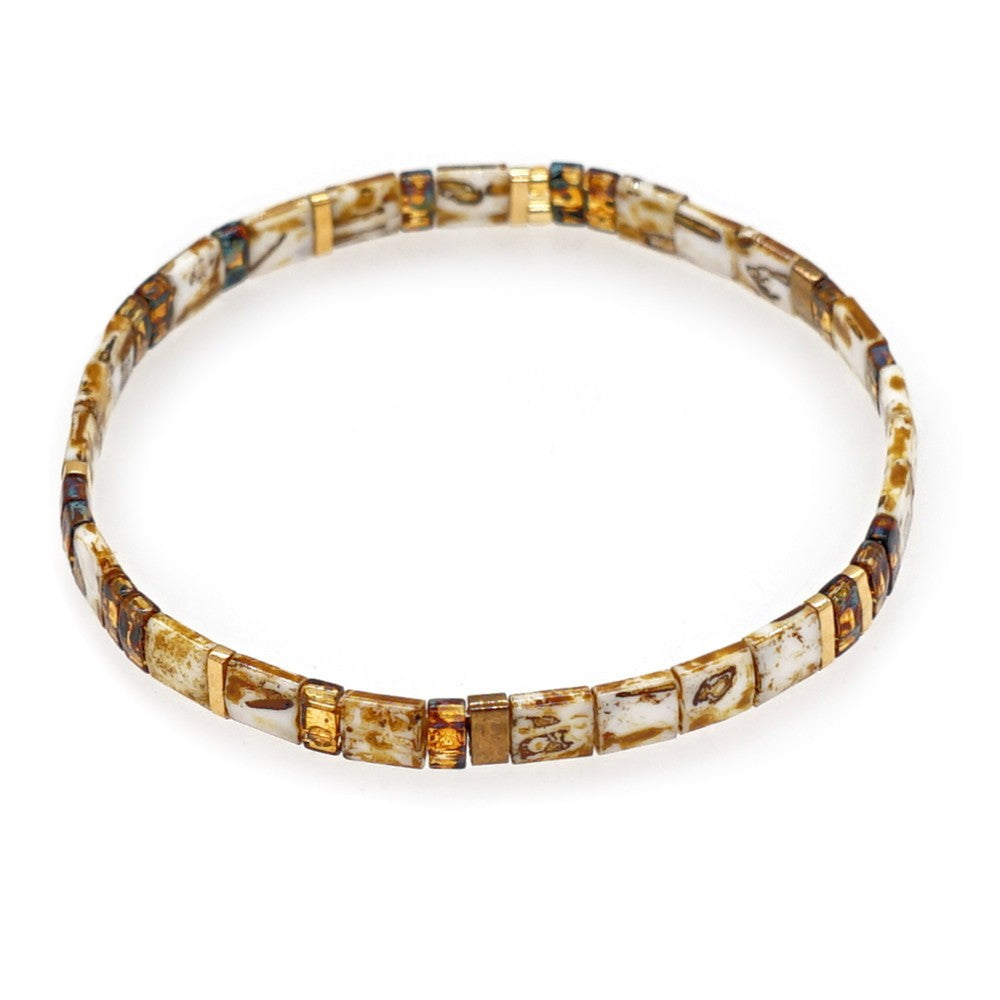 Handwoven Glass Bead Ethnic Bracelet