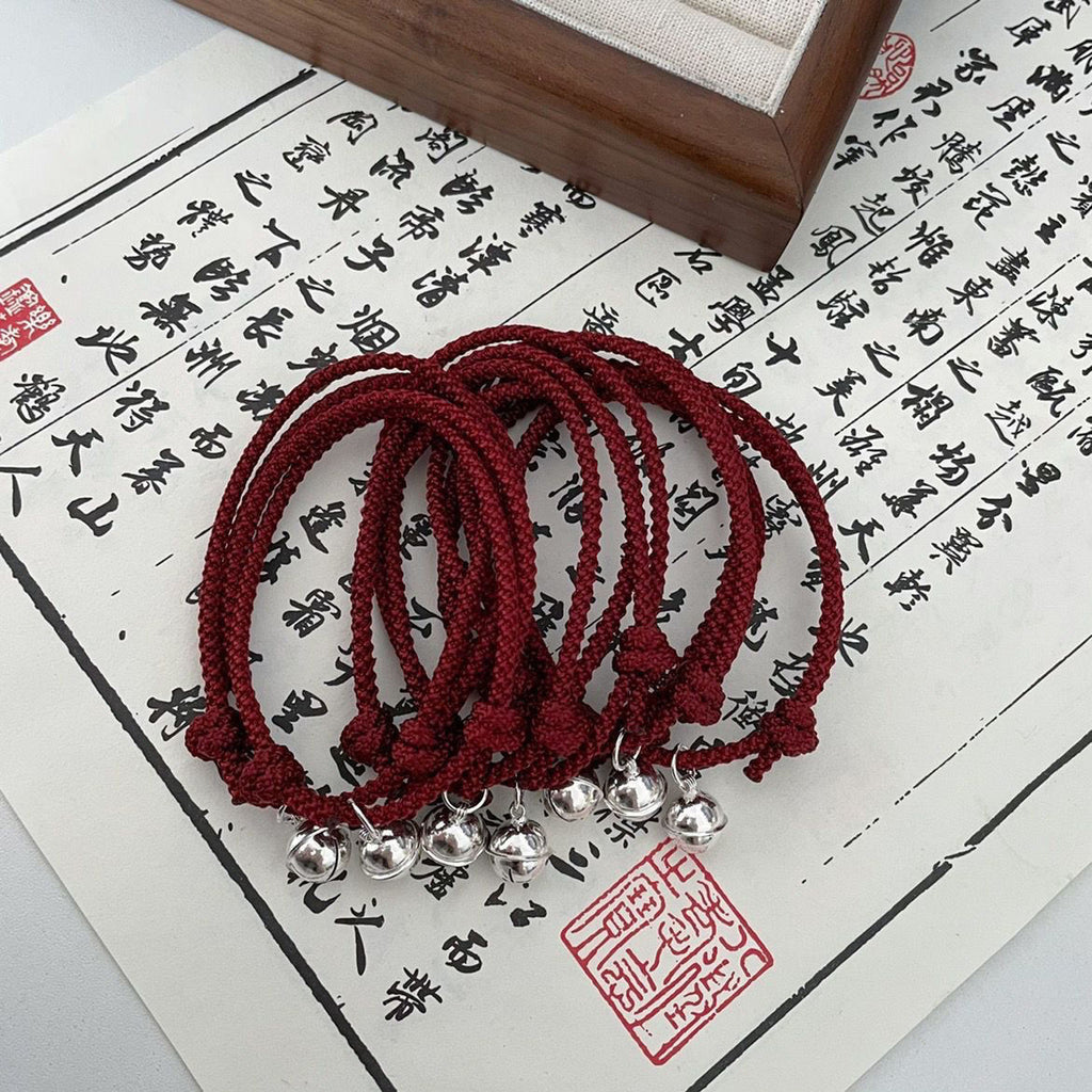 Braided Rope Bell Bracelet