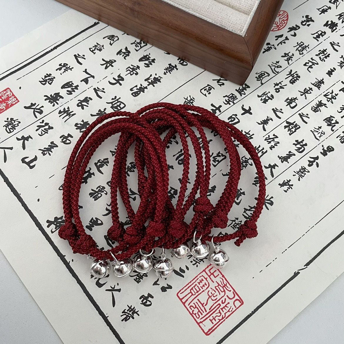 Braided Rope Bell Bracelet