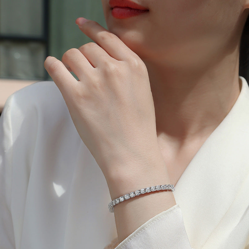 S925 Morganite Tennis Bracelet