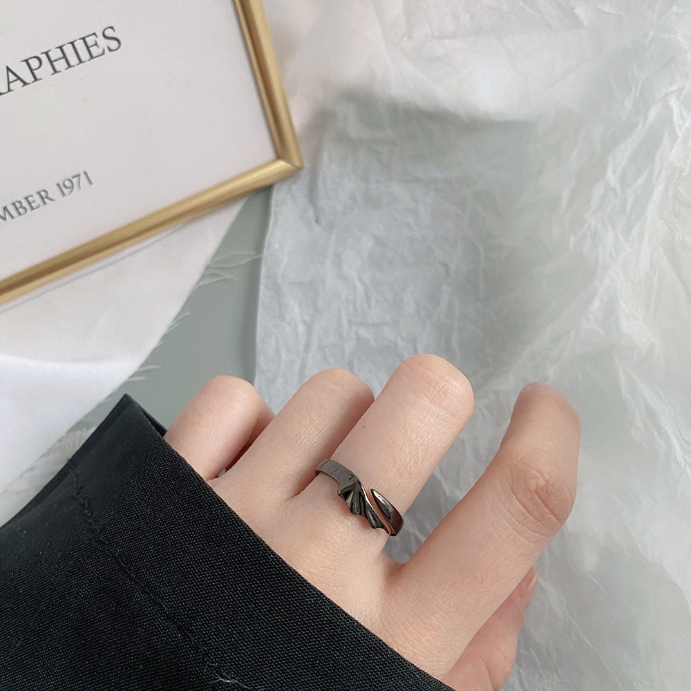Devil Angel Couple Open Ring Set