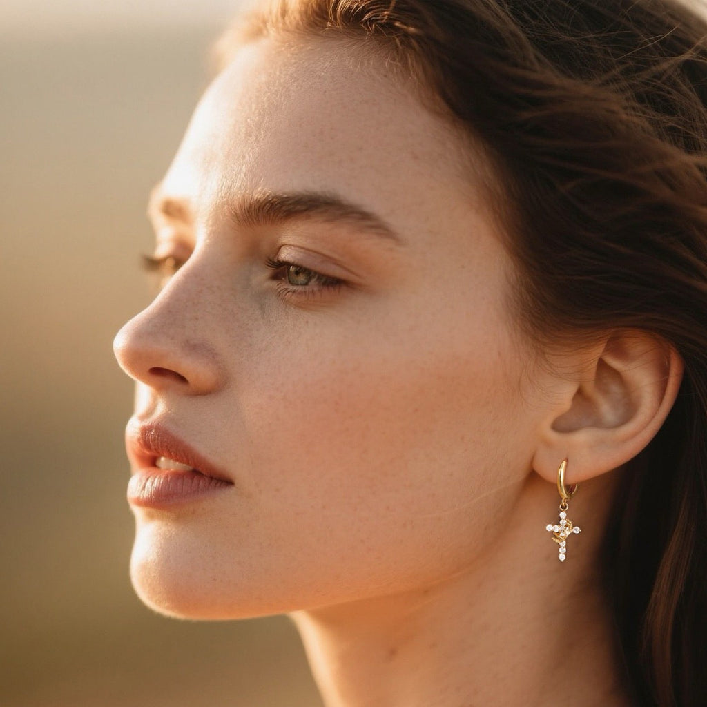 Fashionable Luxury Fully Paved Zircon Earrings