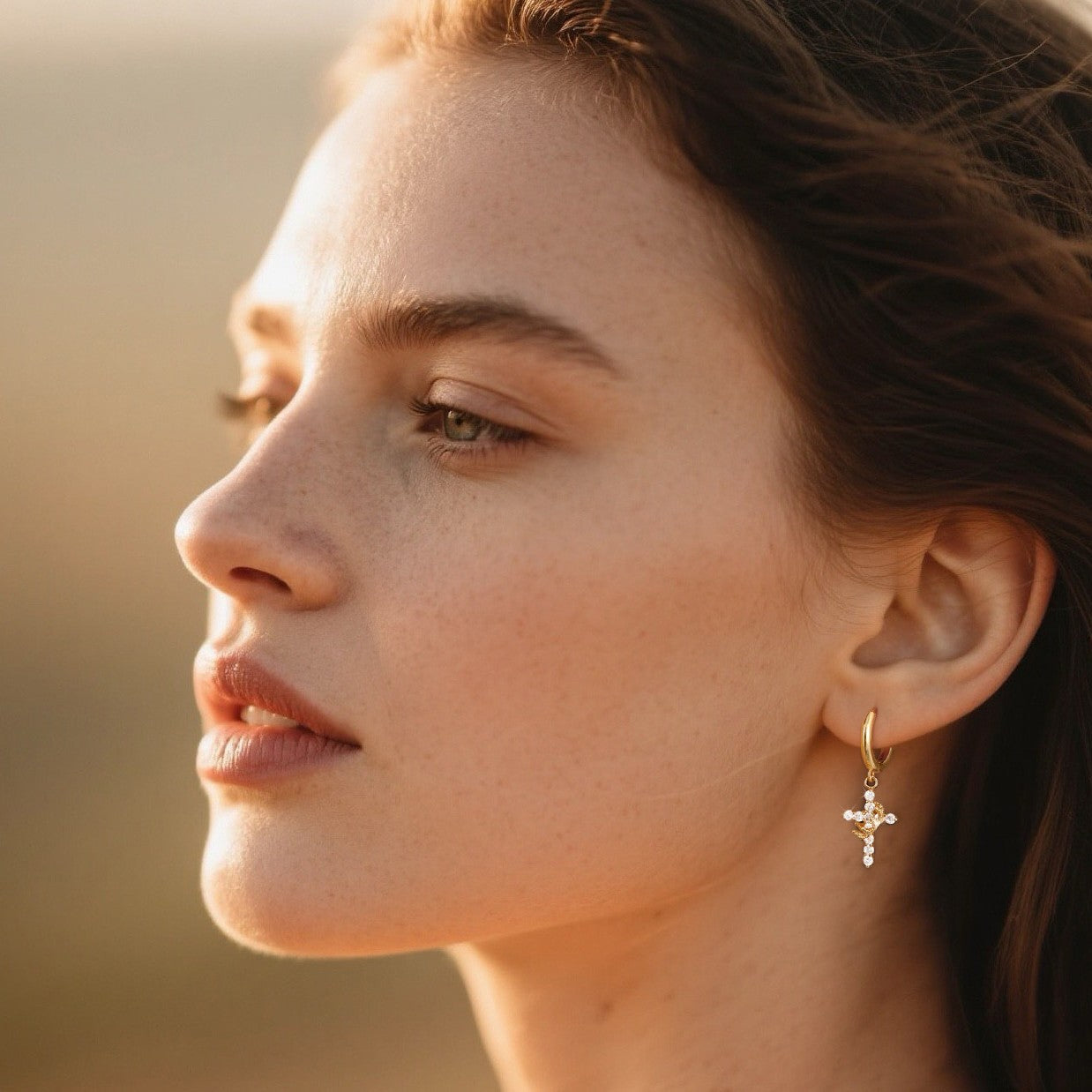 Fashionable Luxury Fully Paved Zircon Earrings